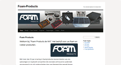Desktop Screenshot of foam-products.nl