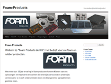 Tablet Screenshot of foam-products.nl